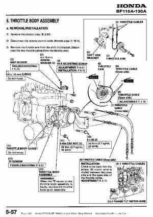 Honda BF115A, BF130A Outboard Motors Shop Manual., Page 143