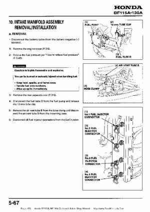 Honda BF115A, BF130A Outboard Motors Shop Manual., Page 153