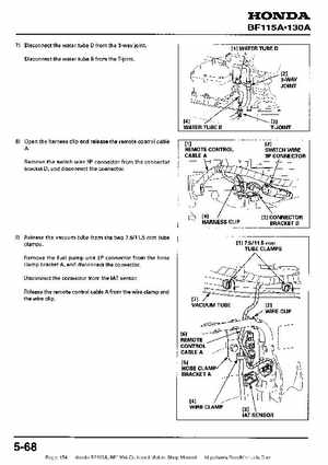 Honda BF115A, BF130A Outboard Motors Shop Manual., Page 154
