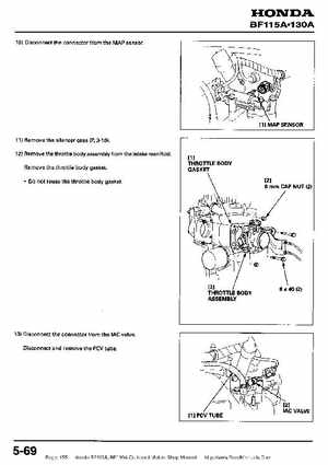 Honda BF115A, BF130A Outboard Motors Shop Manual., Page 155