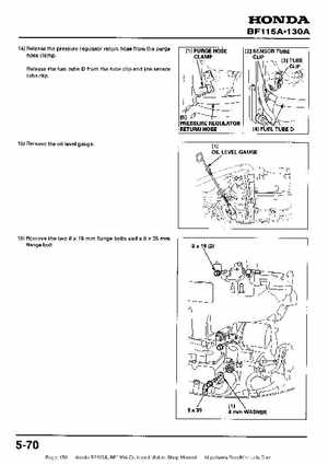 Honda BF115A, BF130A Outboard Motors Shop Manual., Page 156
