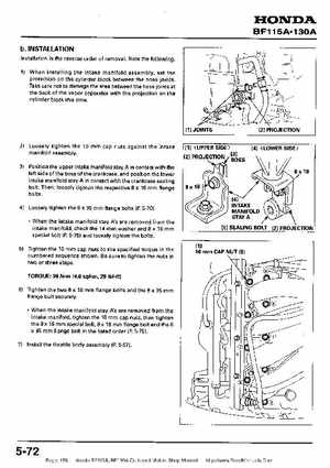Honda BF115A, BF130A Outboard Motors Shop Manual., Page 158