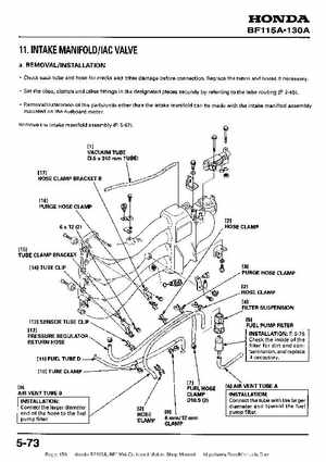 Honda BF115A, BF130A Outboard Motors Shop Manual., Page 159