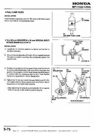 Honda BF115A, BF130A Outboard Motors Shop Manual., Page 161