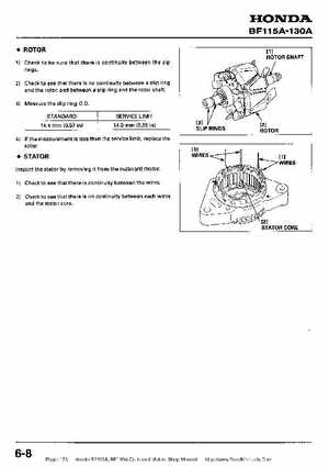 Honda BF115A, BF130A Outboard Motors Shop Manual., Page 173