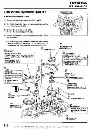 Honda BF115A, BF130A Outboard Motors Shop Manual., Page 174