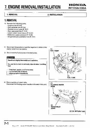 Honda BF115A, BF130A Outboard Motors Shop Manual., Page 177