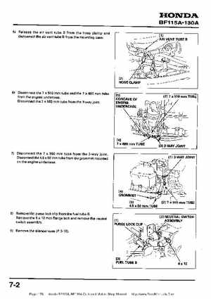 Honda BF115A, BF130A Outboard Motors Shop Manual., Page 178
