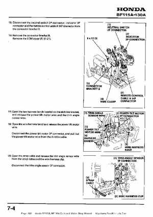 Honda BF115A, BF130A Outboard Motors Shop Manual., Page 180