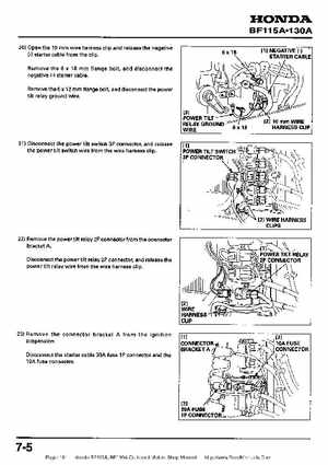 Honda BF115A, BF130A Outboard Motors Shop Manual., Page 181