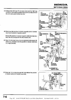 Honda BF115A, BF130A Outboard Motors Shop Manual., Page 182