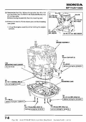 Honda BF115A, BF130A Outboard Motors Shop Manual., Page 184