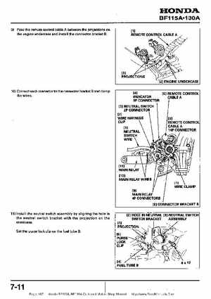 Honda BF115A, BF130A Outboard Motors Shop Manual., Page 187