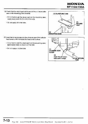 Honda BF115A, BF130A Outboard Motors Shop Manual., Page 189