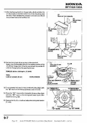 Honda BF115A, BF130A Outboard Motors Shop Manual., Page 201