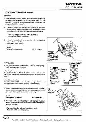 Honda BF115A, BF130A Outboard Motors Shop Manual., Page 205