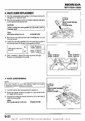 Honda BF115A, BF130A Outboard Motors Shop Manual., Page 215