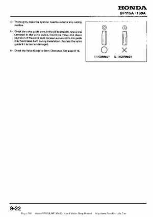 Honda BF115A, BF130A Outboard Motors Shop Manual., Page 216