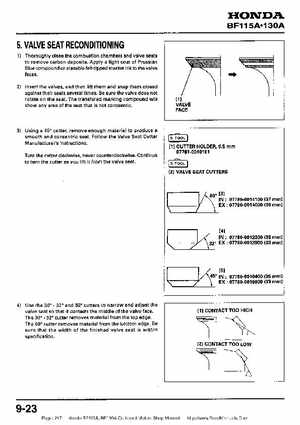 Honda BF115A, BF130A Outboard Motors Shop Manual., Page 217