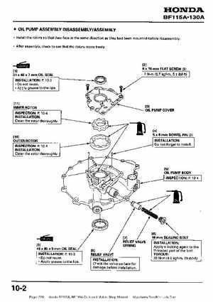 Honda BF115A, BF130A Outboard Motors Shop Manual., Page 220