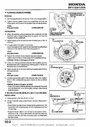 Honda BF115A, BF130A Outboard Motors Shop Manual., Page 221