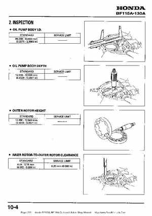 Honda BF115A, BF130A Outboard Motors Shop Manual., Page 222