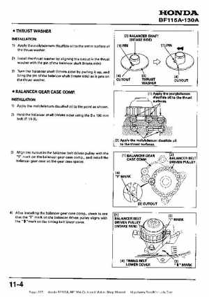 Honda BF115A, BF130A Outboard Motors Shop Manual., Page 227