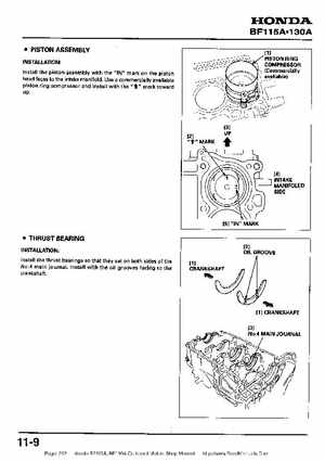 Honda BF115A, BF130A Outboard Motors Shop Manual., Page 232