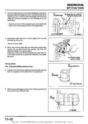 Honda BF115A, BF130A Outboard Motors Shop Manual., Page 235