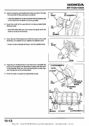 Honda BF115A, BF130A Outboard Motors Shop Manual., Page 236