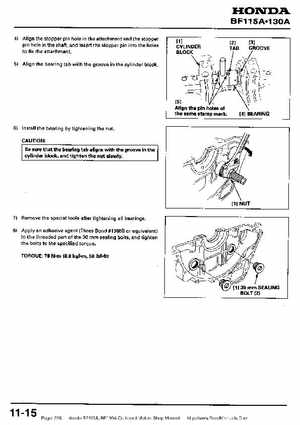 Honda BF115A, BF130A Outboard Motors Shop Manual., Page 238