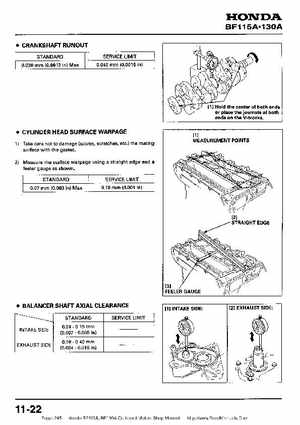 Honda BF115A, BF130A Outboard Motors Shop Manual., Page 245