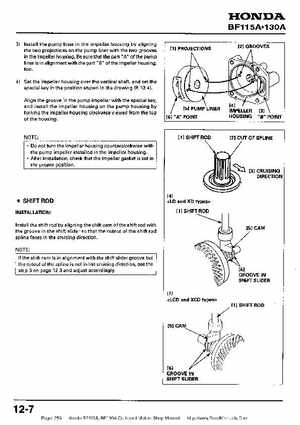 Honda BF115A, BF130A Outboard Motors Shop Manual., Page 259