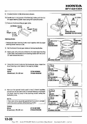 Honda BF115A, BF130A Outboard Motors Shop Manual., Page 272