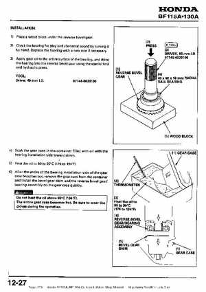 Honda BF115A, BF130A Outboard Motors Shop Manual., Page 279