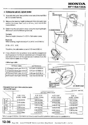 Honda BF115A, BF130A Outboard Motors Shop Manual., Page 288