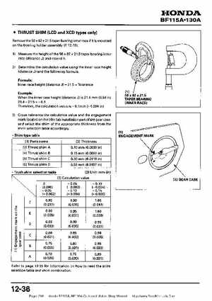 Honda BF115A, BF130A Outboard Motors Shop Manual., Page 290