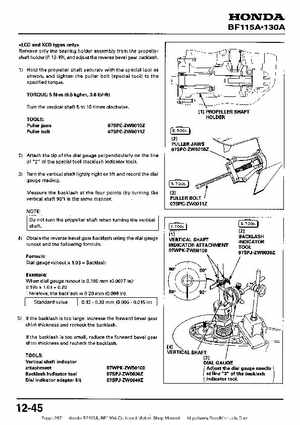 Honda BF115A, BF130A Outboard Motors Shop Manual., Page 297