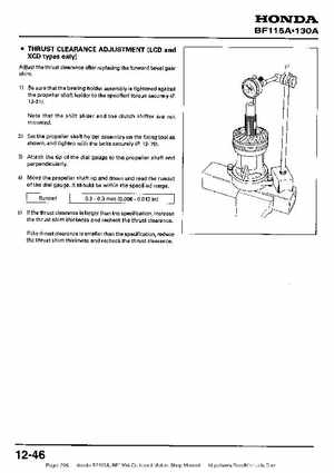 Honda BF115A, BF130A Outboard Motors Shop Manual., Page 298