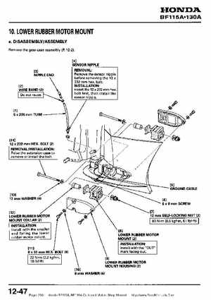 Honda BF115A, BF130A Outboard Motors Shop Manual., Page 299