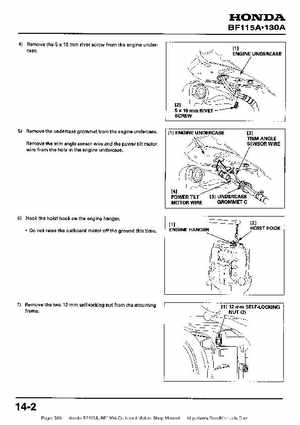 Honda BF115A, BF130A Outboard Motors Shop Manual., Page 309