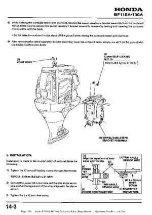 Honda BF115A, BF130A Outboard Motors Shop Manual., Page 310