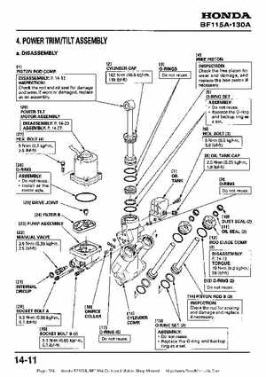 Honda BF115A, BF130A Outboard Motors Shop Manual., Page 318
