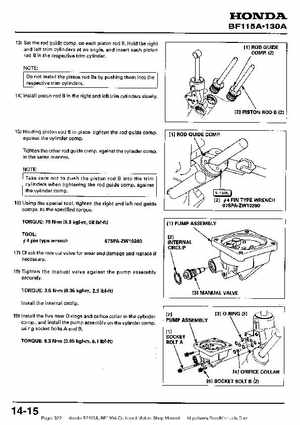 Honda BF115A, BF130A Outboard Motors Shop Manual., Page 322