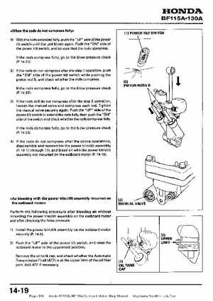 Honda BF115A, BF130A Outboard Motors Shop Manual., Page 326