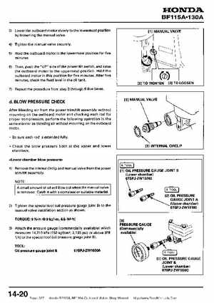 Honda BF115A, BF130A Outboard Motors Shop Manual., Page 327