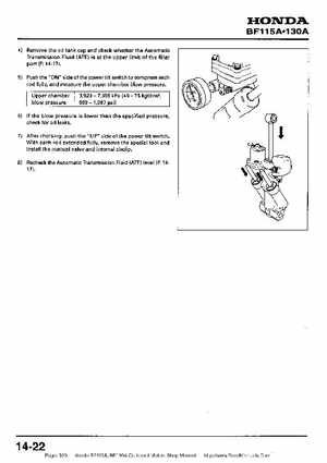 Honda BF115A, BF130A Outboard Motors Shop Manual., Page 329