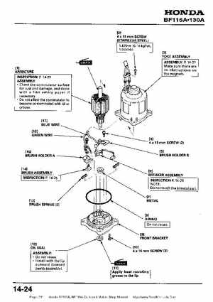 Honda BF115A, BF130A Outboard Motors Shop Manual., Page 331