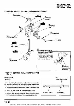 Honda BF115A, BF130A Outboard Motors Shop Manual., Page 345