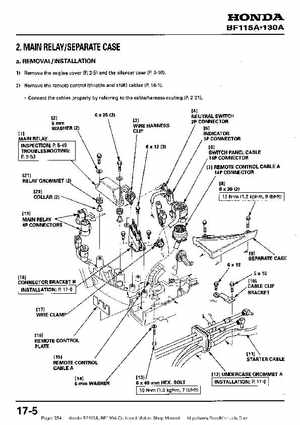 Honda BF115A, BF130A Outboard Motors Shop Manual., Page 354